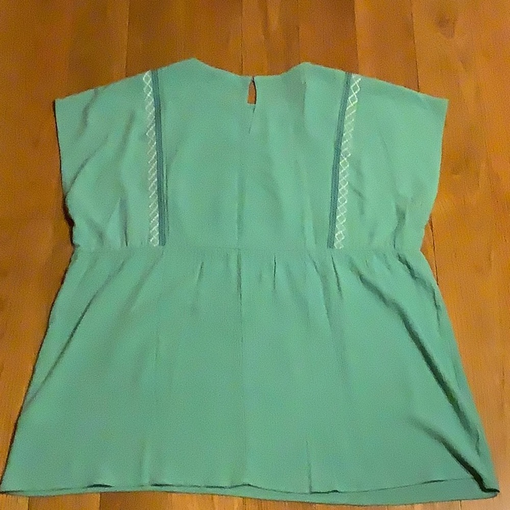 Haptics green blouse, never worn. Size large. - Picture 5 of 7